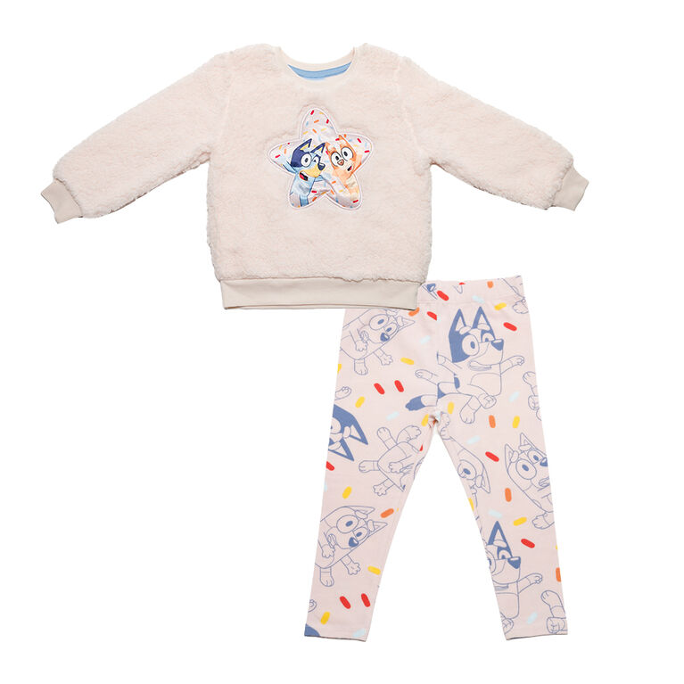 Bluey - Ensemble deux pièces - Blanc cassé - Taille 5T - Exclusivité Toys "R" Us