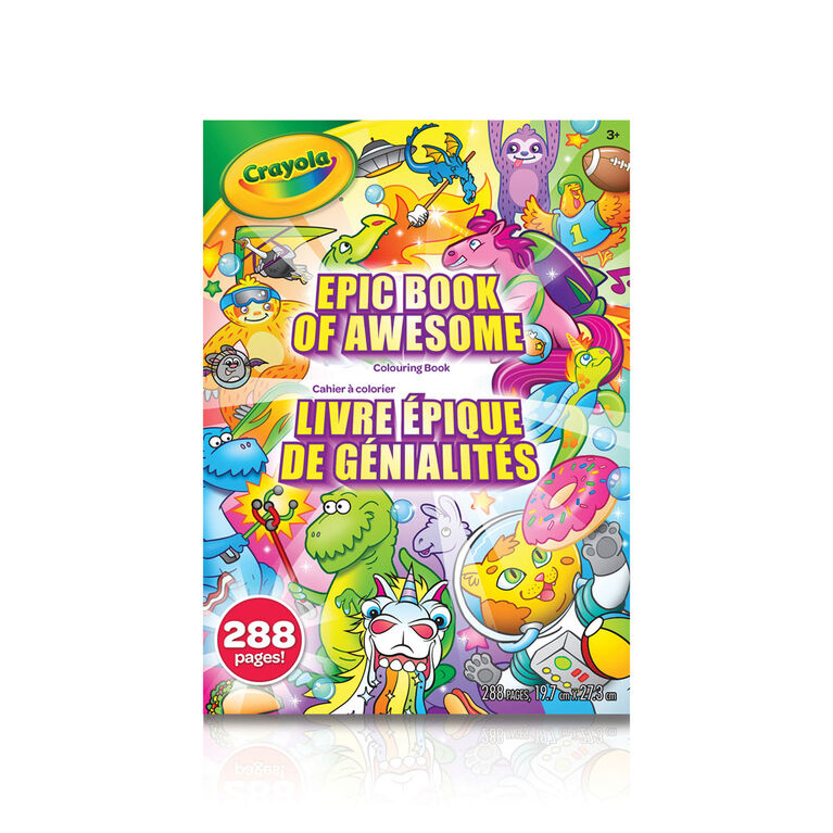Cahier à colorier Crayola, 288 pages - les styles varieront