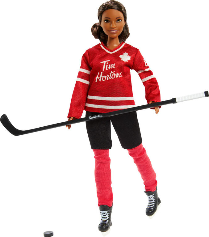 Poupée Barbie Tim Hortons de collection vêtue d'un uniforme de hockey
