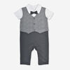 Rococo Combinaison Gilet Charbon 3/6M