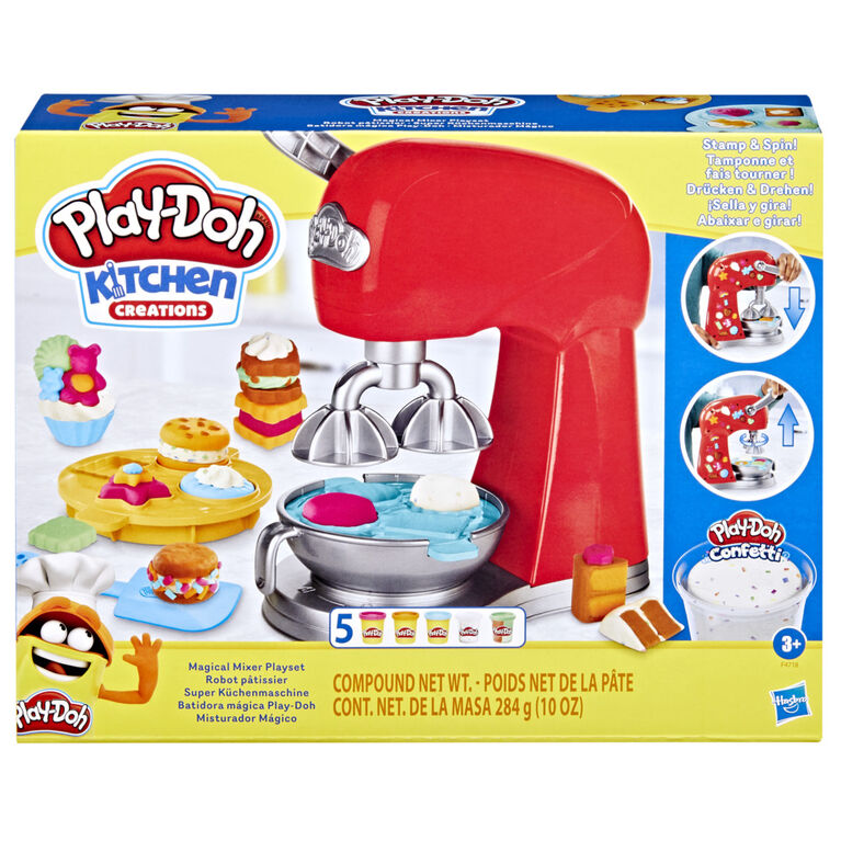 PLAY-DOH – SUPER BOITE A ACCESSOIRES ET 5 POTS DE PATE A MODELER