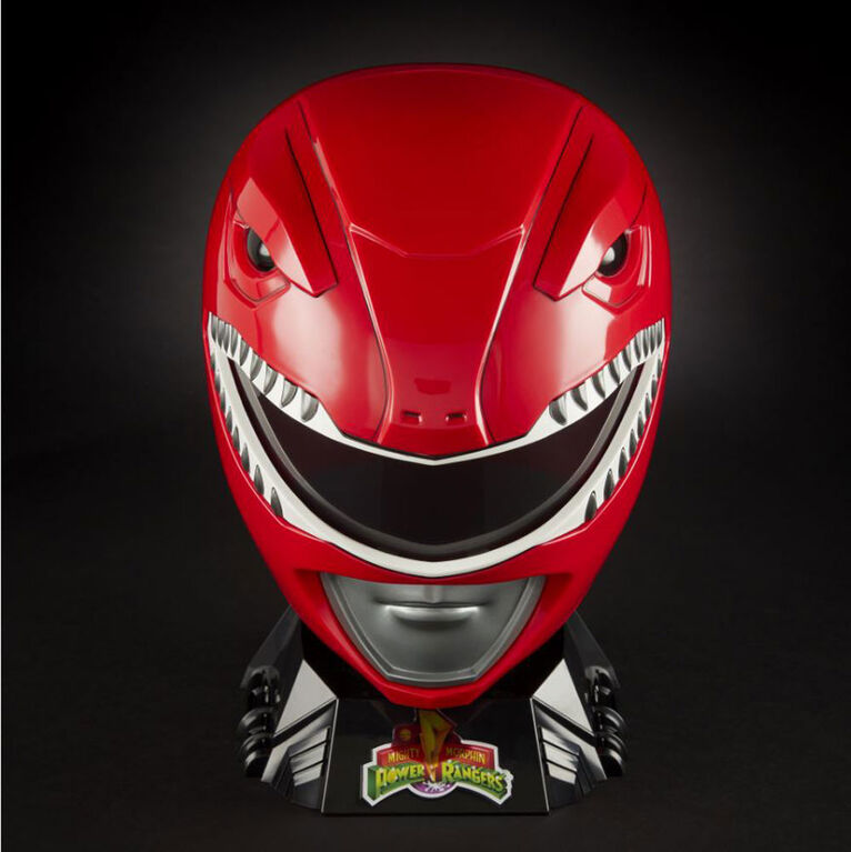 Power Rangers Lightning Collection - Mighty Morphin Red Ranger Premium Collector Helmet Full-Scale for Display - R Exclusive