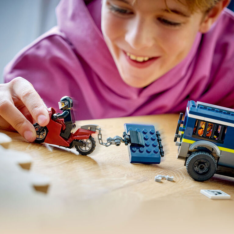 LEGO City Police Prisoner Transport Van Building Toy for Boys, Girls, & Kids, Ages 6+ - 60479
