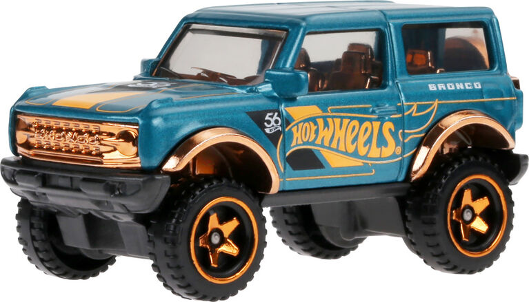 Hot Wheels 1:64 Scale Die-Cast Ford Bronco Turquoise- & Copper-Colored Deco