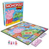Monopoly Junior : édition Peppa Pig, jeu de plateau pour 2 à 4 joueurs, jeu d'intérieur
