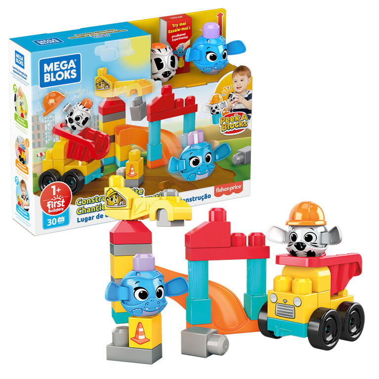 Mega Bloks Peek a Blocks Construction Site