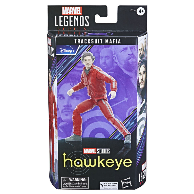 Marvel Legends Series Tracksuit Mafia, Hawkeye 6-Inch Action Figures - R Exclusive