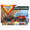 Monster Jam, Official Max-D vs. Radical Rescue Color-Changing Die-Cast Monster Trucks, 1:64 Scale