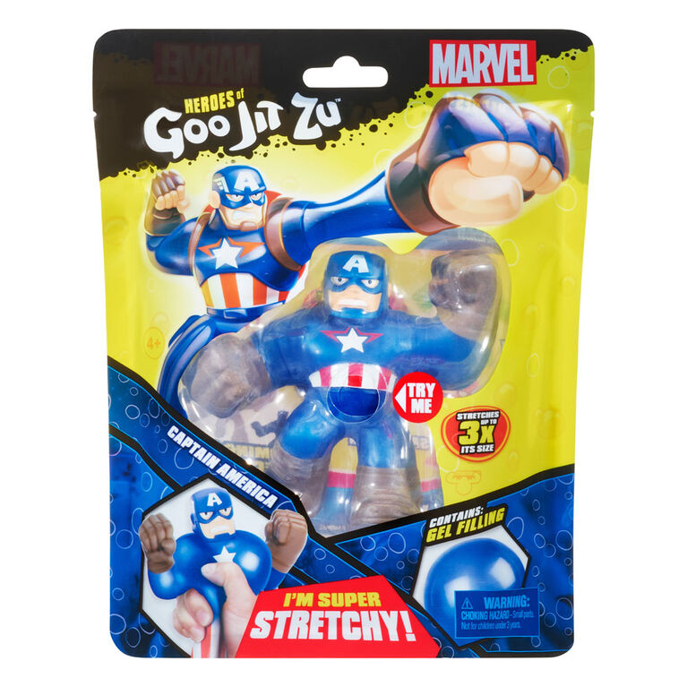 Ensemble Héros de Goo Jit Zu - Héros Marvel S1 - Captain America