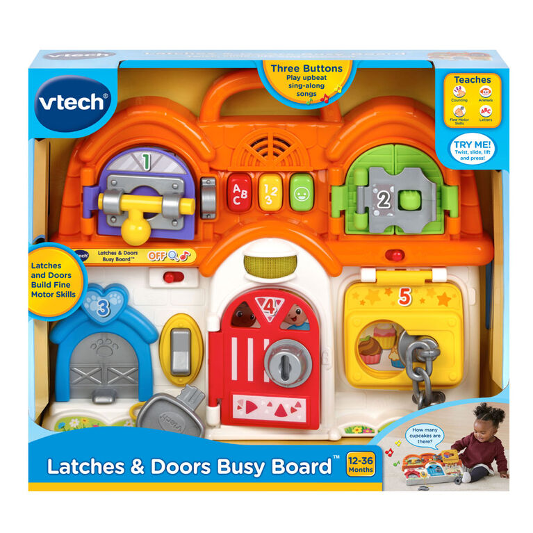 VTech Latches & Doors Busy Board Édition anglaise Babies R Us Canada