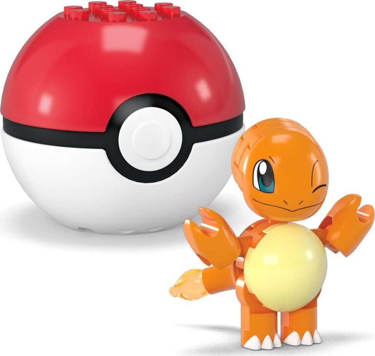 MEGA Pokémon Poké Ball 2-Pack Building Toy Kits with 2 Action Figures (40 Pieces)