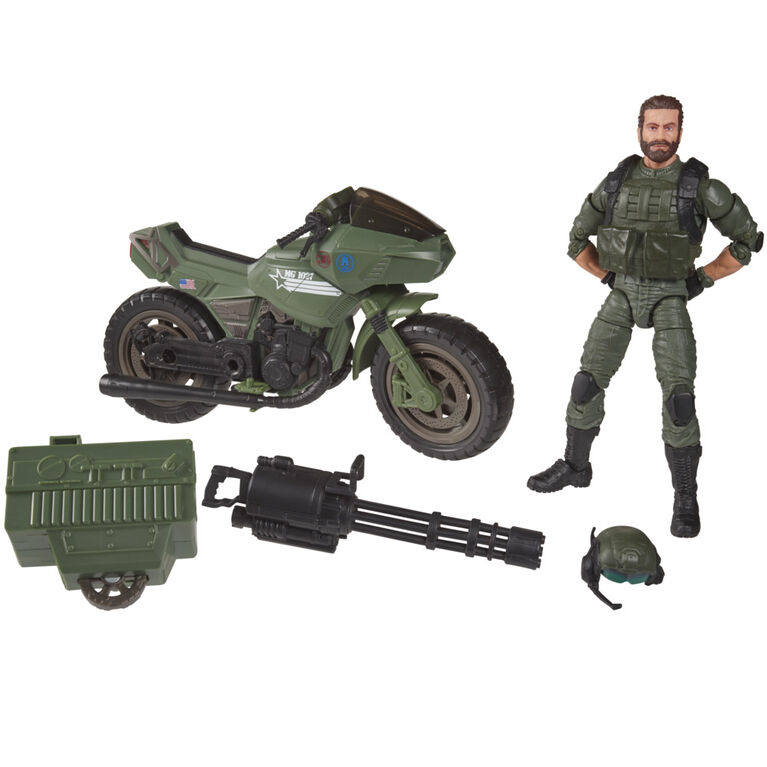 G.I. Joe Cobra Island Alvin "Breaker" Kinney with RAM Cycle Figure and Vehicle Set 29, Custom Package Art - R Exclusive