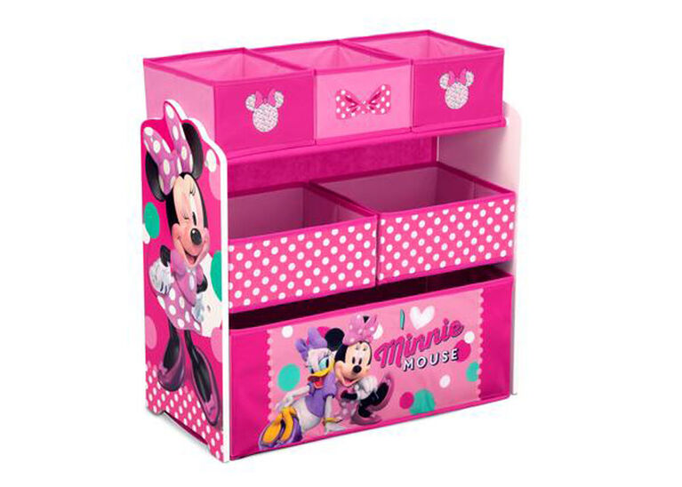 Organiseur de jouets Minnie Mouse de Disney à 6 bacs par Delta Children