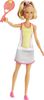 Barbie Blonde Tennis Player Doll with Chic Tennis Outfit, Racket and Ball