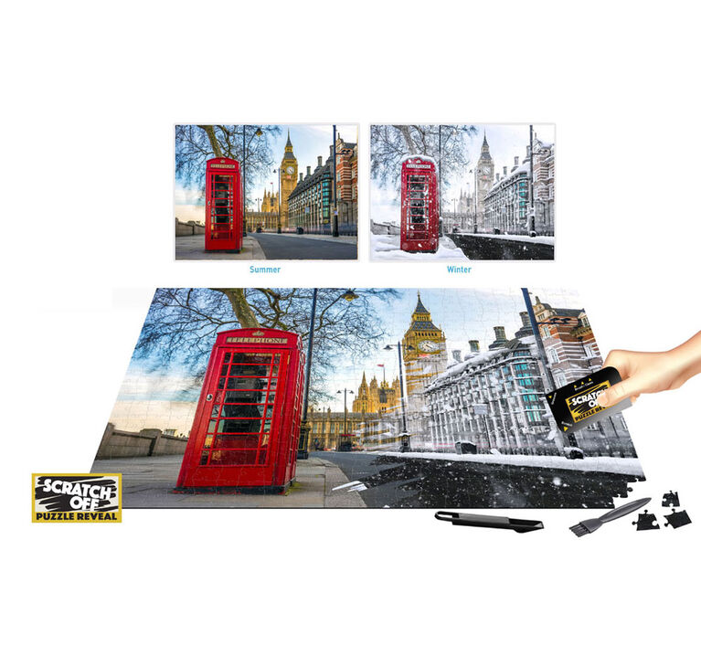 Scratch Off: Puzzles de la série étet à hiver - Big Ben (England) - 500 pièces