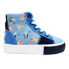 Bluey - sneaker montante pour tout-petit - bluey - bleu - 6