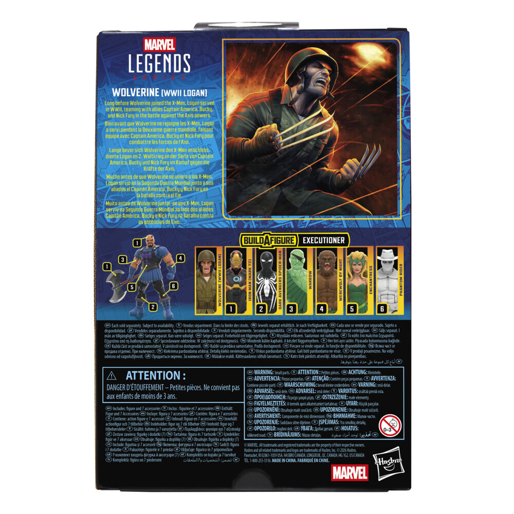 Marvel Legends Series Wolverine (WWII Logan) X-Men Comics Action Figure