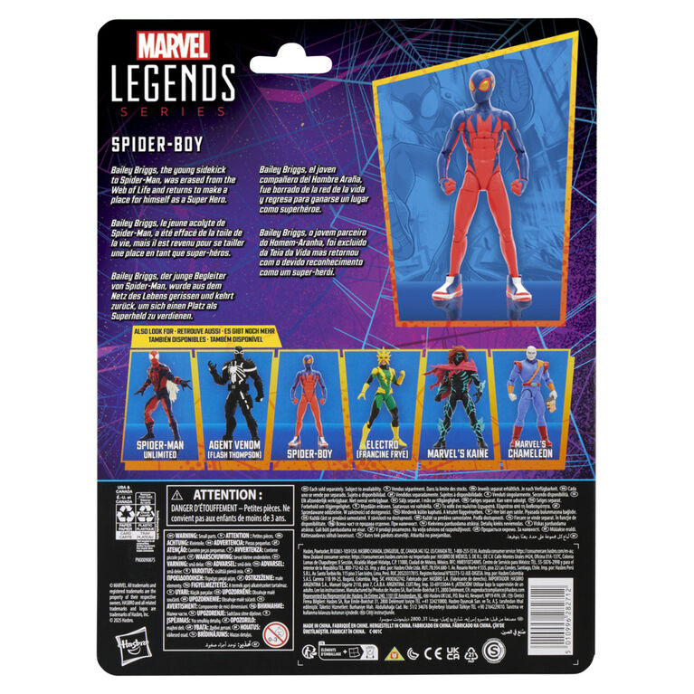 Marvel Legends Series Spider-Boy Comics Action Figure