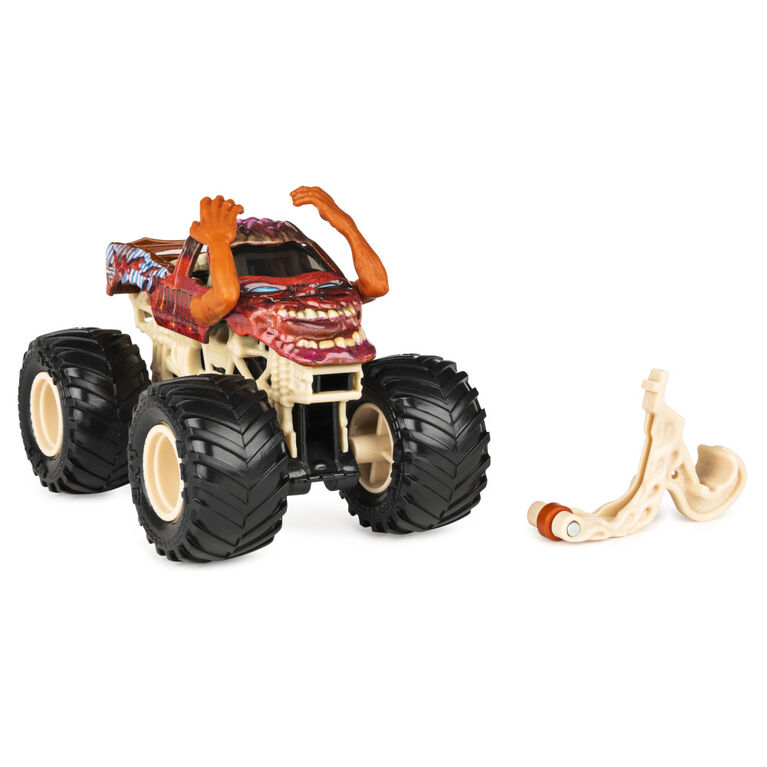 Monster Jam, Official Zombie Monster Truck, Die-Cast Vehicle, Bone Yard Trucks Series, 1:64 Scale