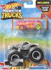 Hot Wheels Monster Trucks 1:64 Scale Vehicles 2 Pack; 1 Die-Cast Truck & 1 Car