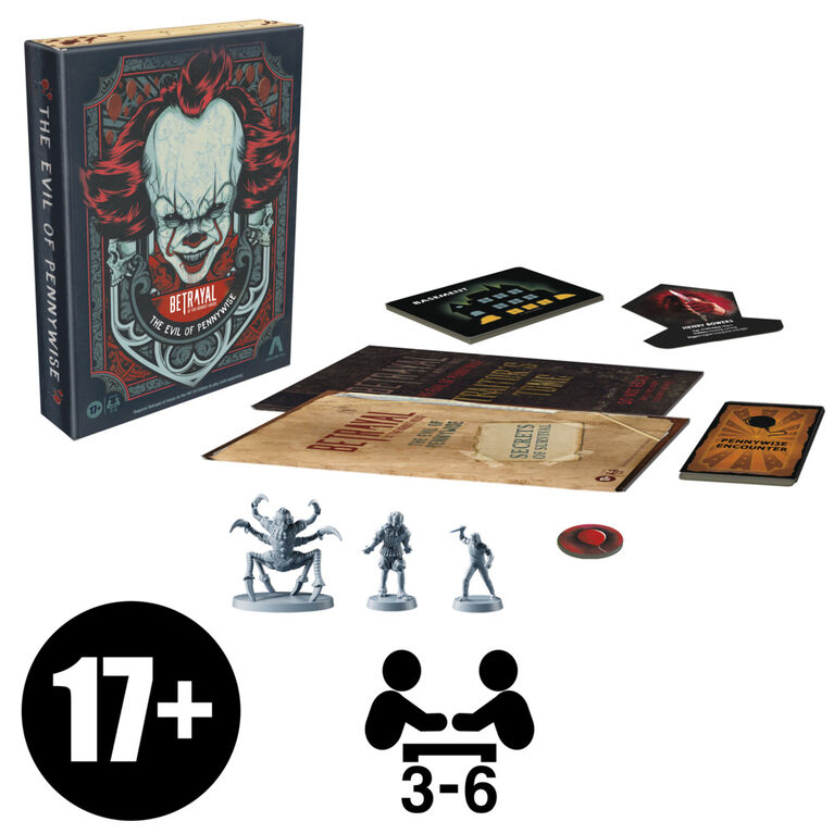 Avalon Hill Betrayal at the Neibolt House: The Evil of Pennywise, extension de jeu (n&eacute;cessite Betrayal at House on the Hill 3e &eacute;dition) - &Eacute;dition anglaise