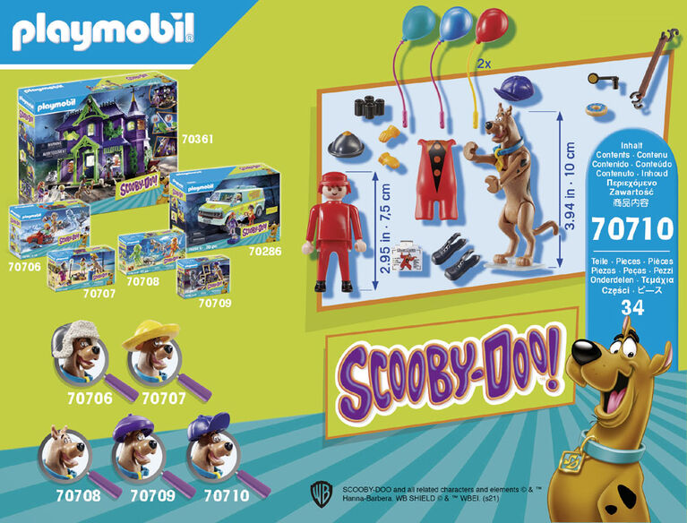Playmobil - SCOOBY-DOO avec fantôme du clown