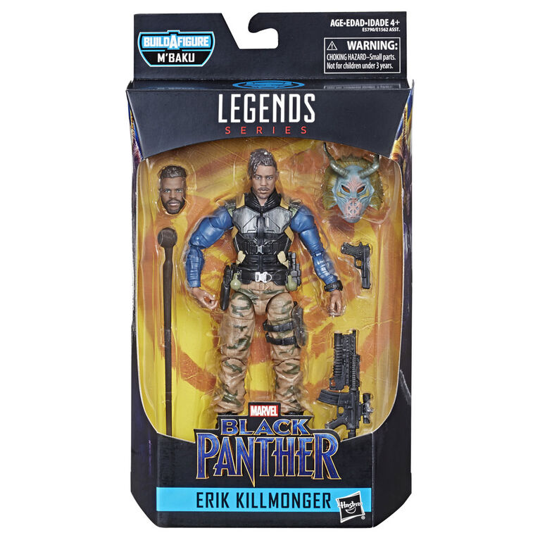 Marvel Black Panther - Série Marvel Legends - Figurine Erik Killmonger de 15 cm