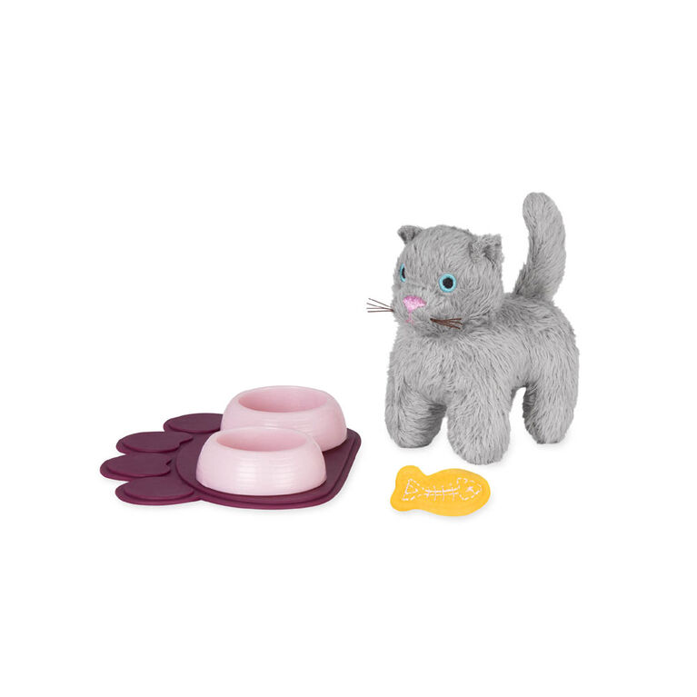 Our Generation, Pet Kitten Set, Plush Pet for 18-inch Dolls