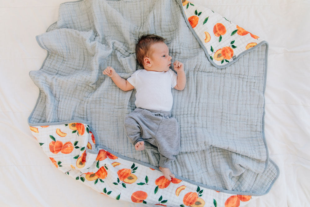 Red Rover - Cotton Muslin Quilt - Peachy - R Exclusive