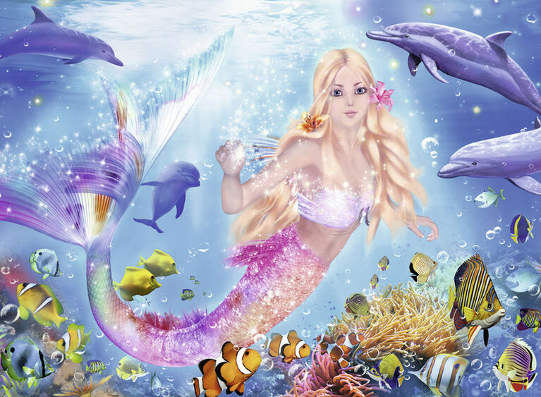 Mermaid & Dophins - Glitter Puzzle
