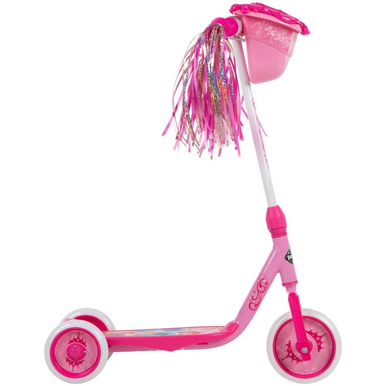 Trottinette 3 roues préscolaire Disney princesse, Rose de Huffy - Notre exclusivité