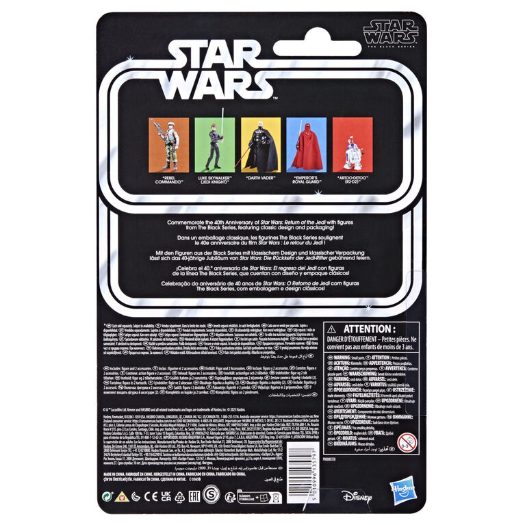 Star Wars The Black Series Luke Skywalker (Jedi Knight), Star Wars: Return of the Jedi 40th Ann 6-Inch Action Figures