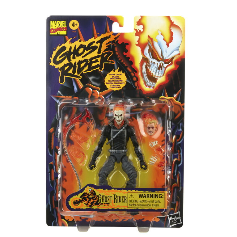 Marvel Legends Series Marvel Comics Ghost Rider 6-inch Action Figure Toy, 6 Accessories