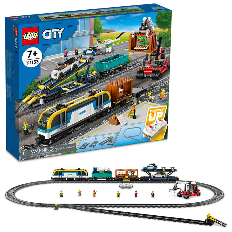 LEGO City Le train de marchandises 60336 Ensemble de construction (1 153  pièces) - Notre exclusivité