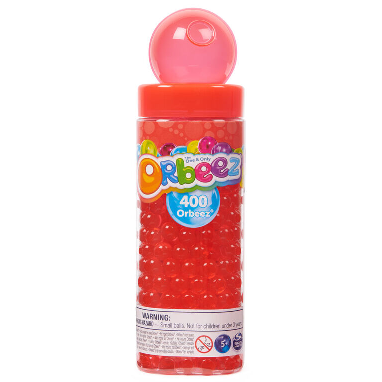 Orbeez Tubes, Red 400 Grown Orbeez, Scoop Tool and Portable Storage, Sensory Toys
