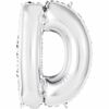 Ballons en forme de lettre en argent 14 " - D