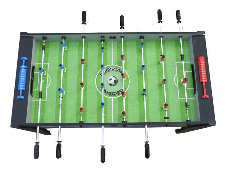 Allure 48 Inch Foosball Table - Black and Blue