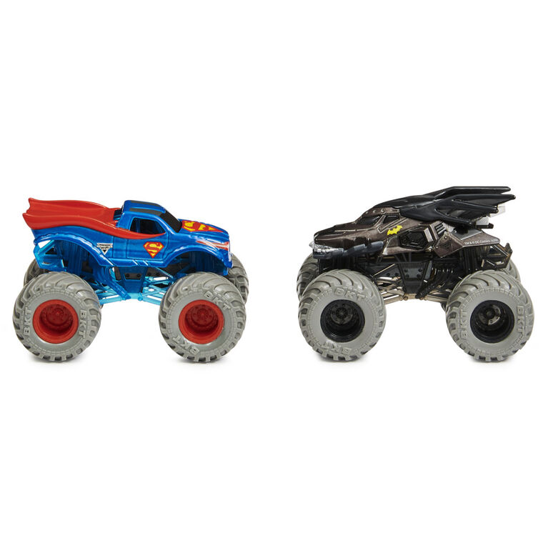 Monster Jam, Official Batman Vs. Superman Color-Changing Die-Cast Monster Trucks, 1:64 Scale