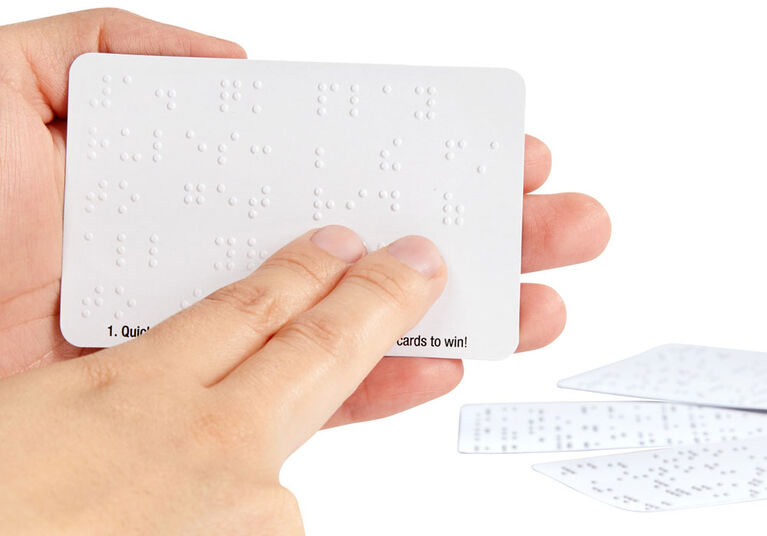 Jeu de cartes familial UNO Braille pour les joueurs aveugles et malvoyants,avec 112 cartes - Édition anglaise