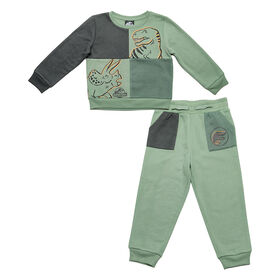 Jurassic Park - Two Piece Combo Set - Charcoal & Green - Size 2T - Toys R Us Exclusive