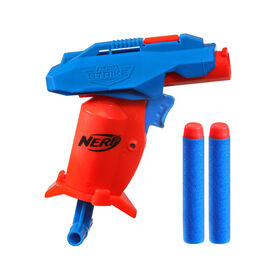 Nerf Alpha Strike Slinger SD-1 Single-Fire Dart Blaster - Includes 2 Official Nerf Elite Foam Darts -- Easy Load Prime Fire