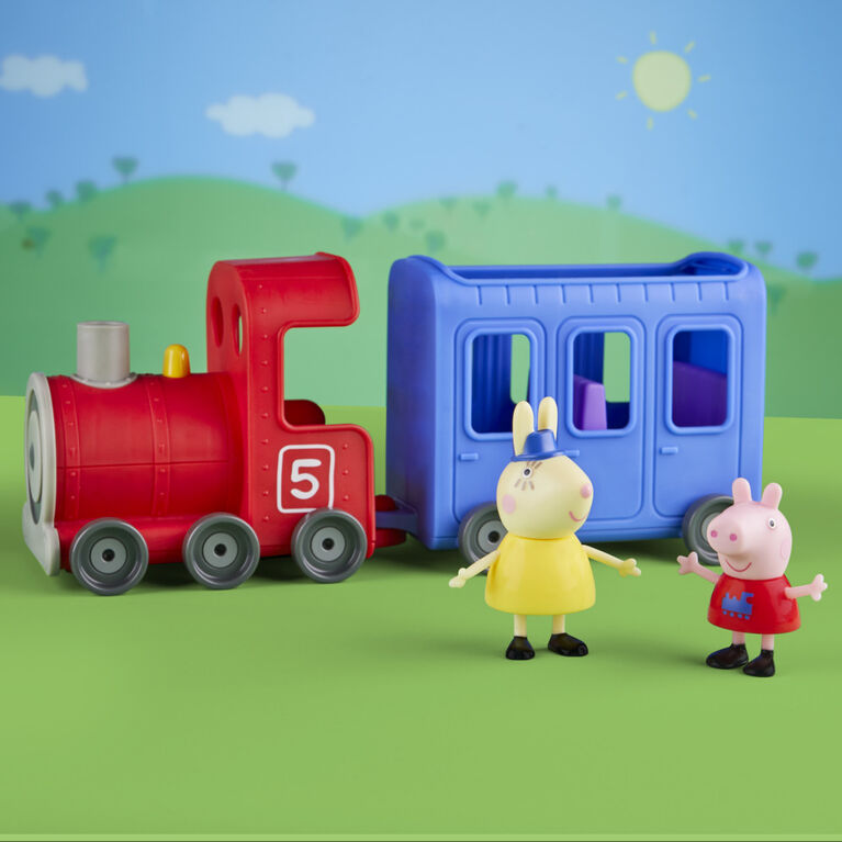 Peppa Pig Peppa's Adventures Miss Rabbit's Train 2-Part Detachable Vehicle Preschool Toy
