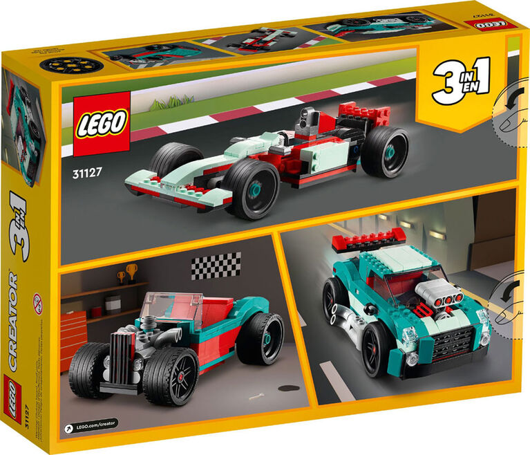 LEGO Creator 3in1 Street Racer 31127 Building Kit (258 Pieces)