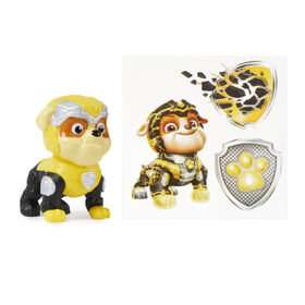 PAW Patrol: The Mighty Movie, Pup Squad Figures, Mighty Pups Rubble, Collectible PAW Patrol Figures
