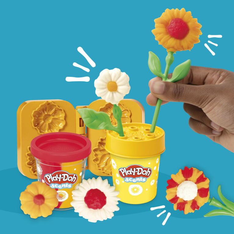 Play-Doh Tournesols et marguerites, coffret de pâte à modeler, loisirs créatifs
