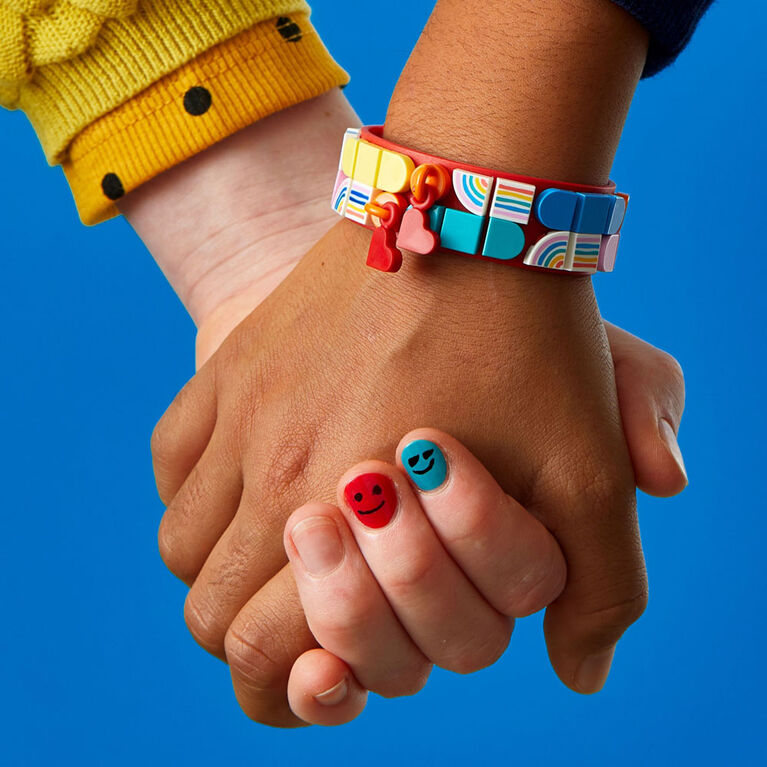 LEGO DOTS Rainbow Bracelet with Charms 41953 DIY Bracelet Kit (37 Pieces)