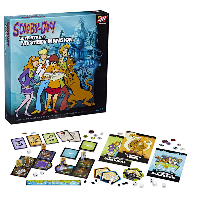 Avalon Hill Scooby-Doo Betrayal at Mystery Mansion Board Game - English Edition