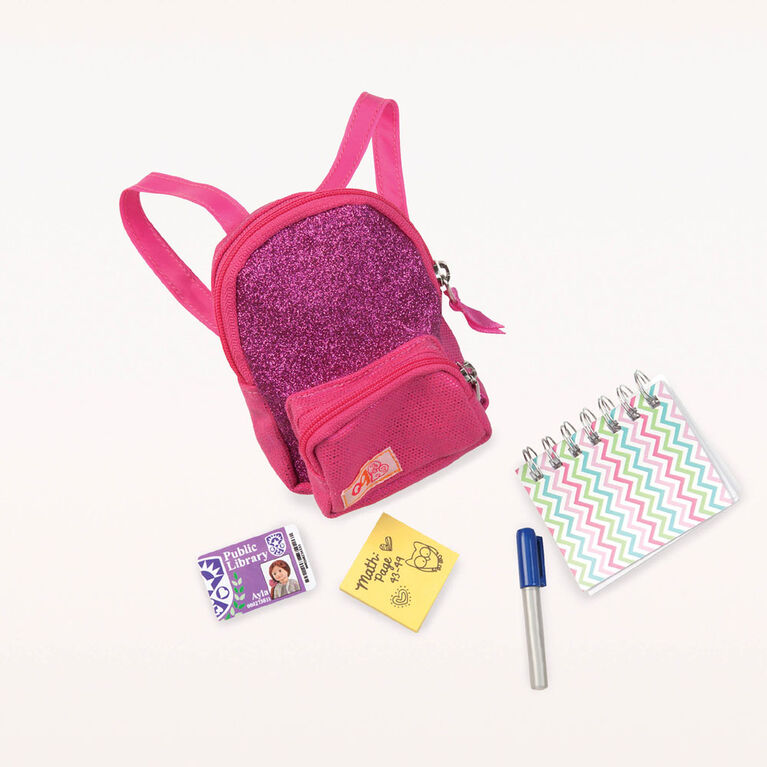 Our Generation, School Smarts, School Bag with Accessories for 18-inch Dolls