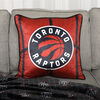 Coussin de basketball NBA Toronto Raptors (18 x 18 po), rouge
