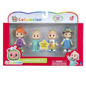 CoComelon, paquet de 4 figurines - ensemble familial